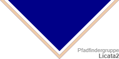 Pfadfinder-Halstuch (engl.: scout neckerchief /neckie, ital.: fazzolettone/fazzoletto scout, schwed.: Scouternas halsduk):  Licata 