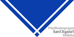 Pfadfinder-Halstuch (engl.: scout neckerchief /neckie, ital.: fazzolettone/fazzoletto scout, schwed.: Scouternas halsduk):  Sant'agata 