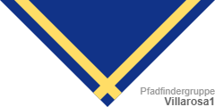 Pfadfinder-Halstuch (engl.: scout neckerchief /neckie, ital.: fazzolettone/fazzoletto scout, schwed.: Scouternas halsduk):  Villarosa 