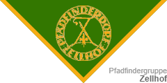 Pfadfinder-Halstuch (engl.: scout neckerchief /neckie, ital.: fazzolettone/fazzoletto scout, schwed.: Scouternas halsduk):  Zellhof 