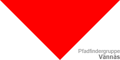 Pfadfinder-Halstuch (engl.: scout neckerchief /neckie, ital.: fazzolettone/fazzoletto scout, schwed.: Scouternas halsduk):  Vännäs 